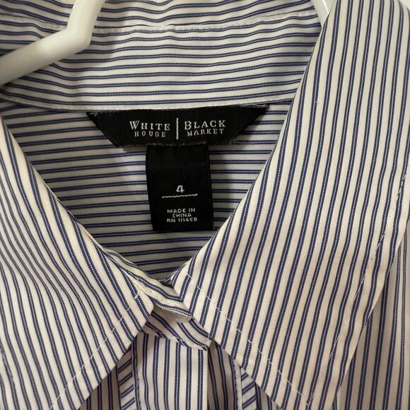 White House | Black Market Blouse Women’s Size 4 Button Up Long Sleeve Shirt - Picture 4 of 6